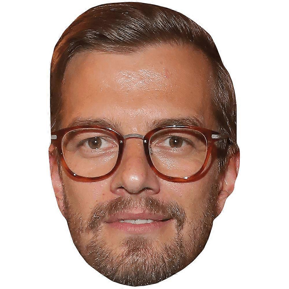 Joko Winterscheidt (Glasses) Celebrity Mask, Flat Card Face