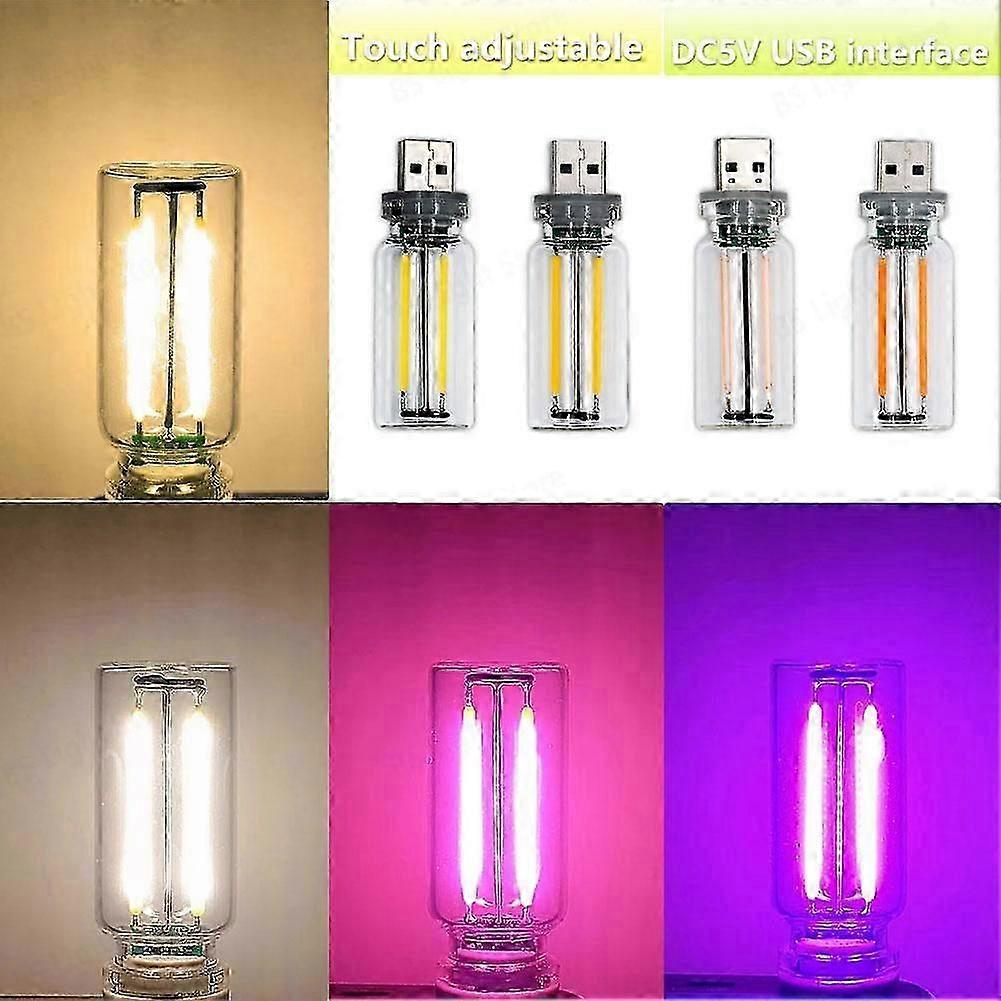 Portable USB Plug-in LED Mini Night Car Atmosphere Light Mobile Lights Lamp