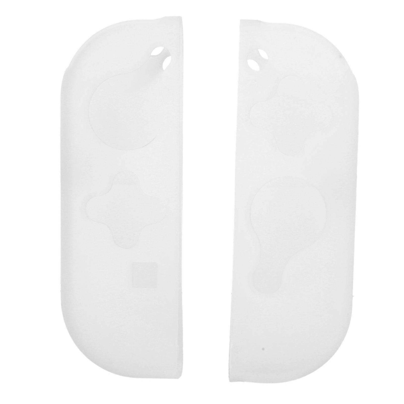 Coque de protection en TPU pour manette de jeu Switch, blanc givré