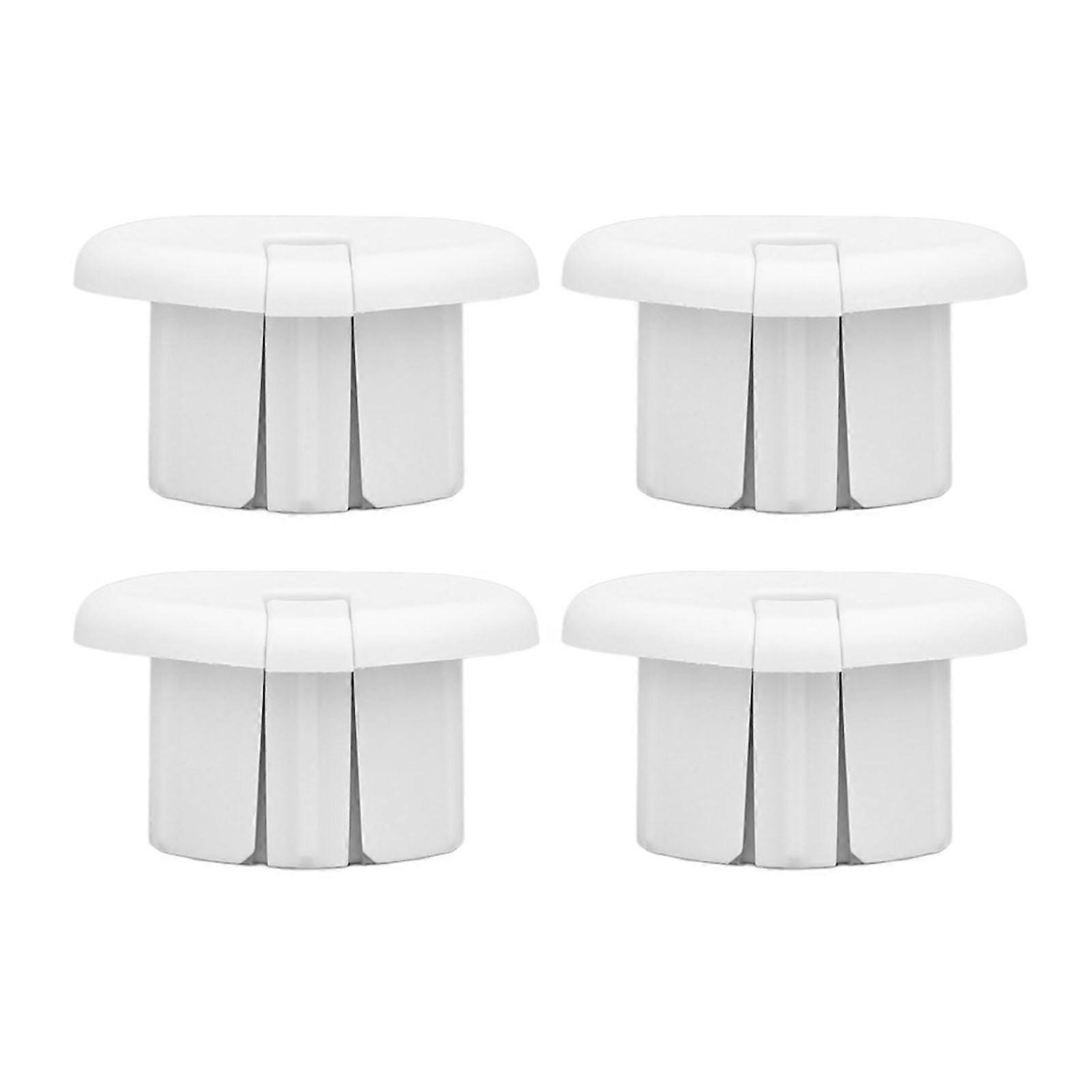 4PCS Cable Pass Through Grommets Cord Sleeves for Rectangular Satellite V2 Replacement Cable Ethernet Adapter White