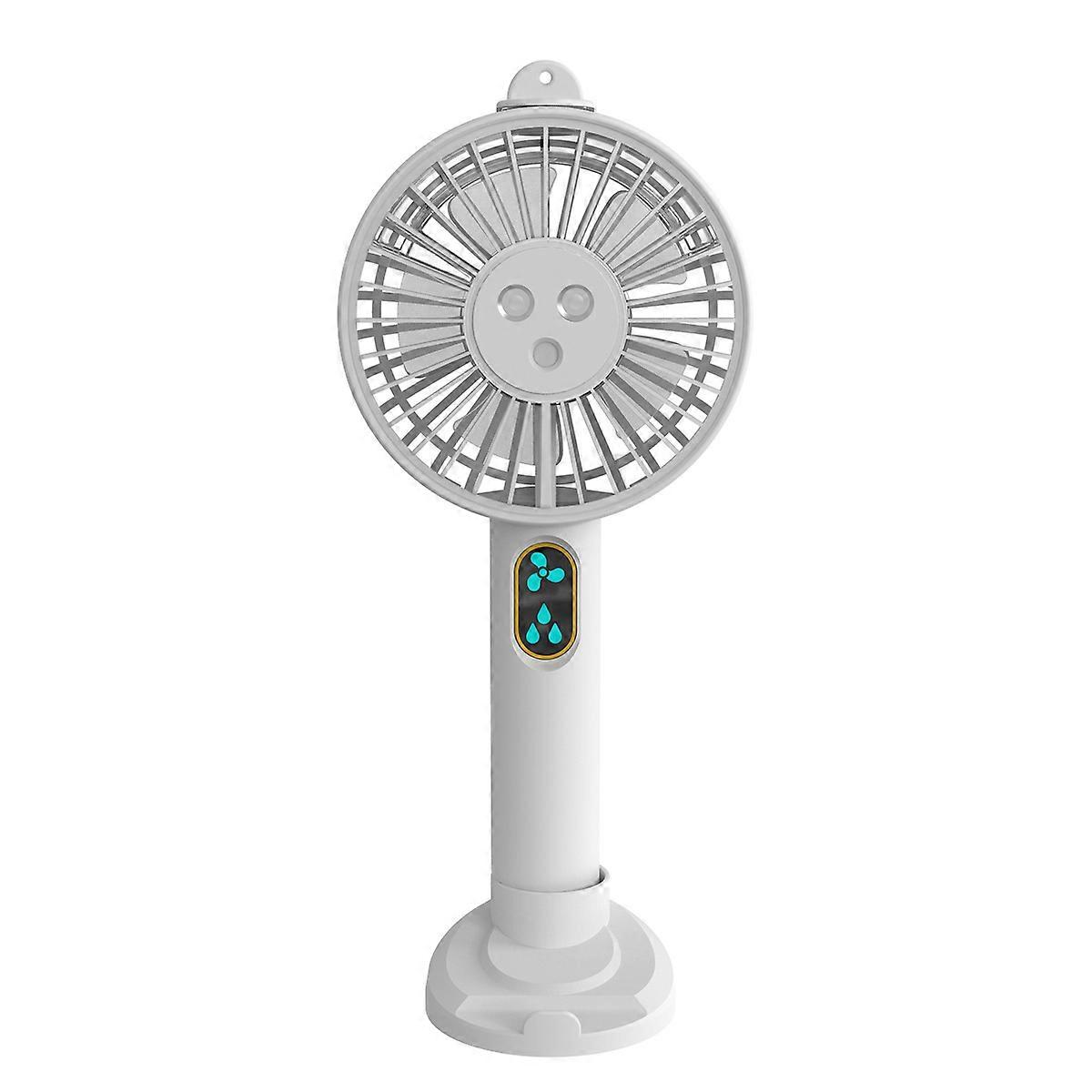 Rechargeable Handheld Fan with Stand and Adjustable Sprays
