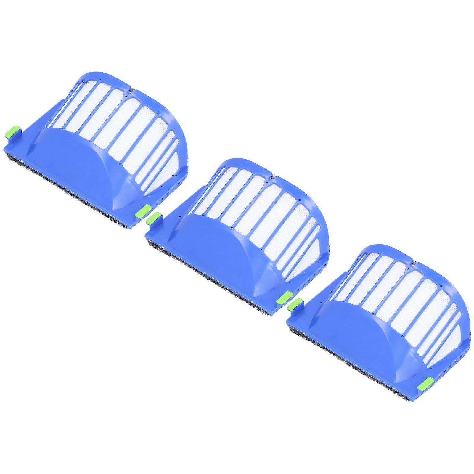 3Pcs ABS Durable Filter Element Replacement Fit for Roomba Sweeping Robot 500/600