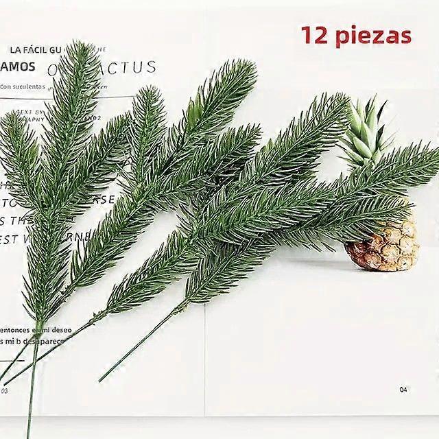 Artificial Green Pine Branch DIY Accessories Garland Wreath Christmas Decoration & Home Garden Plastic Origin Mainland China