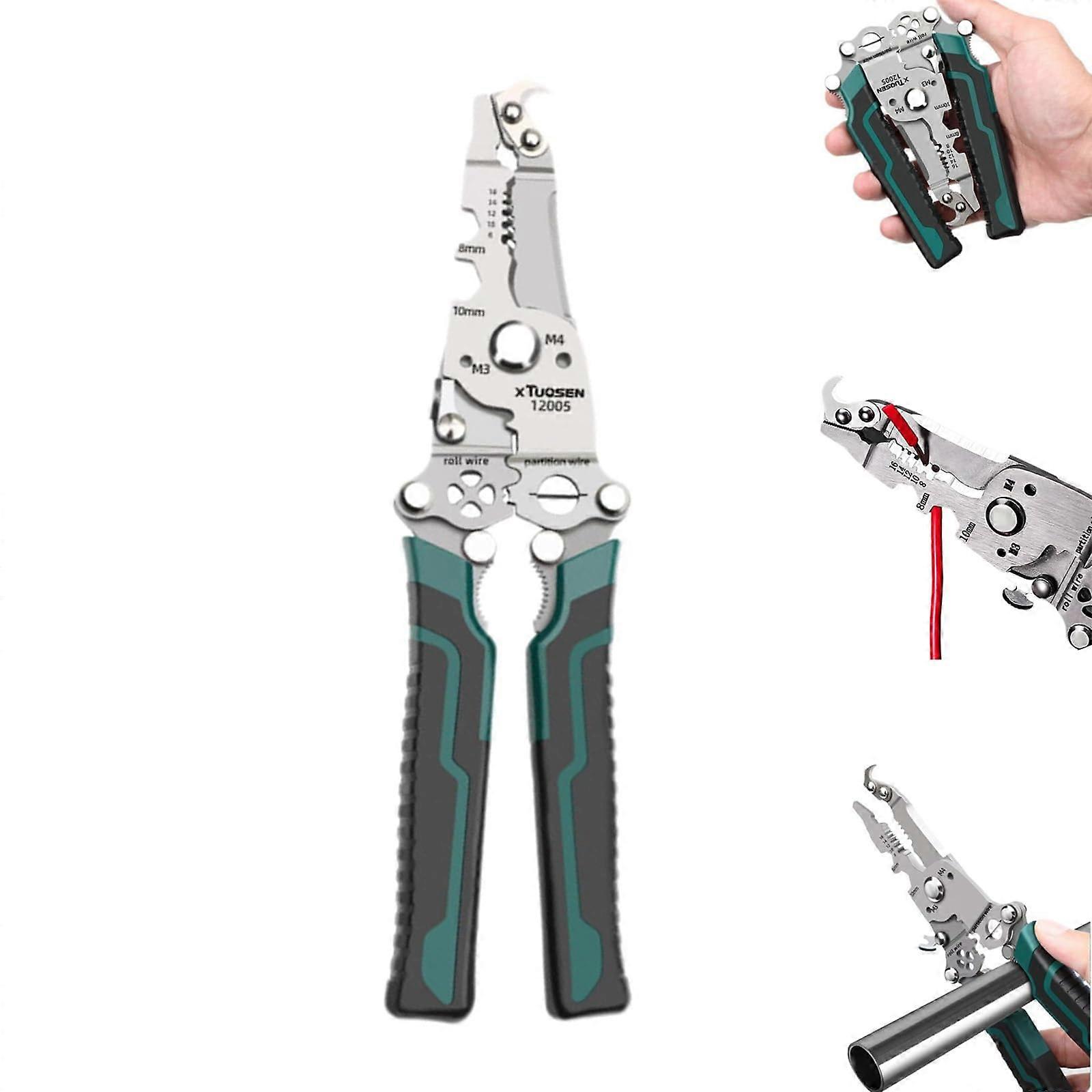 Multifunctional Foldable Wire Stripper for 18 in 1 Cutting and Pulling Wires