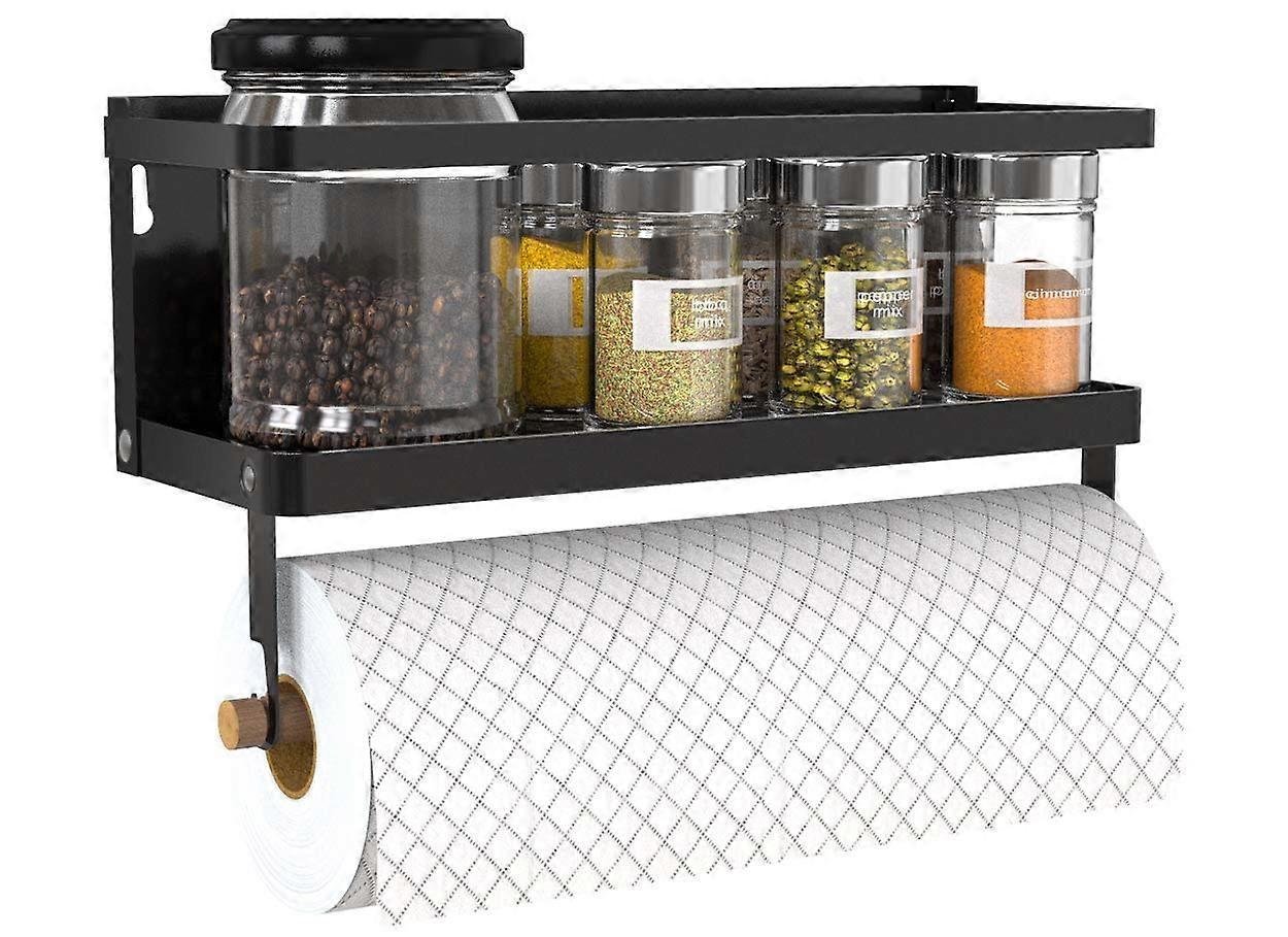 Magnetic Paper Towel Holder with Hook for Refrigerator Wall Mount