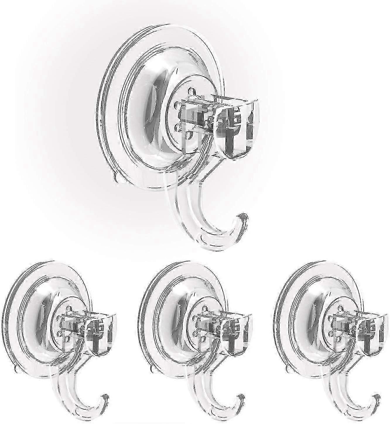 unique 4-piece Bathroom Hanging Suction Cup Hook