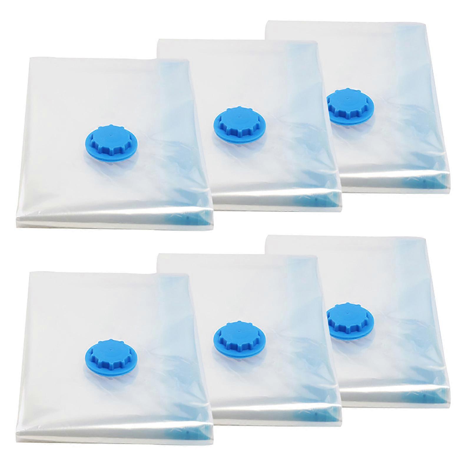 Vacuum Storage Space Saving Bag Bags Compressed Travel Reusable Large- 6PC