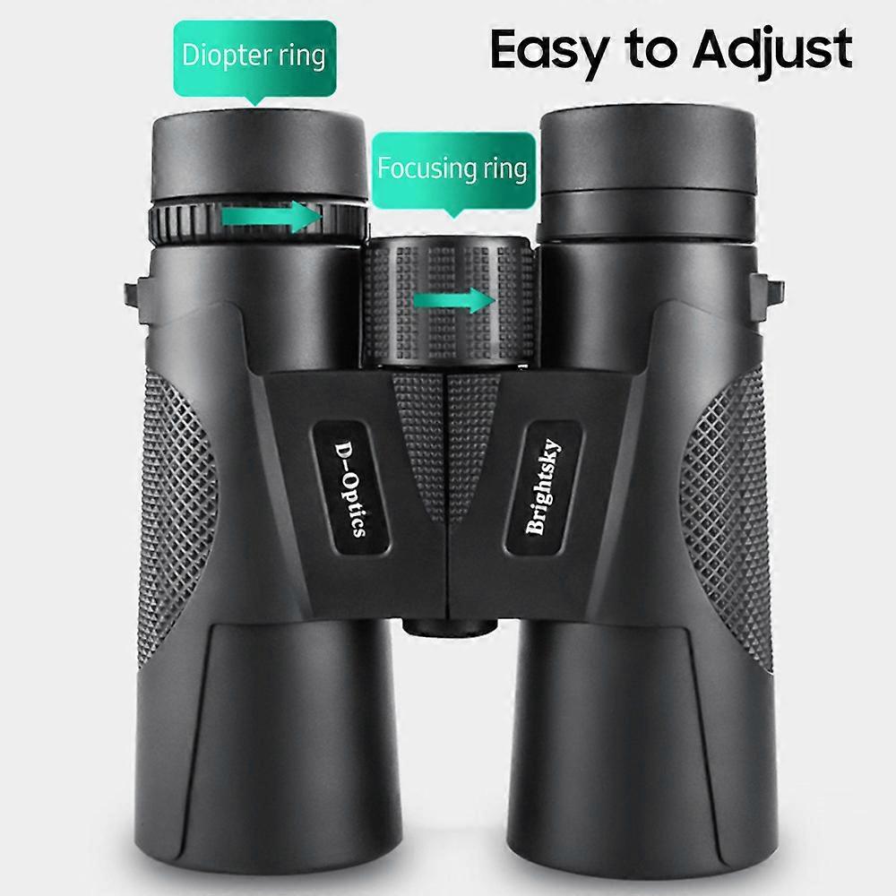12×42 HD Zoom κιάλια χαμηλού φωτισμού νυχτερινής όρασης κιάλια BAK4 πρίσμα μεγάλης απόστασης τηλεσκόπιο με διόπτρα δαχτυλίδι για παρατήρηση πουλιών Συναυλία κυνηγιού