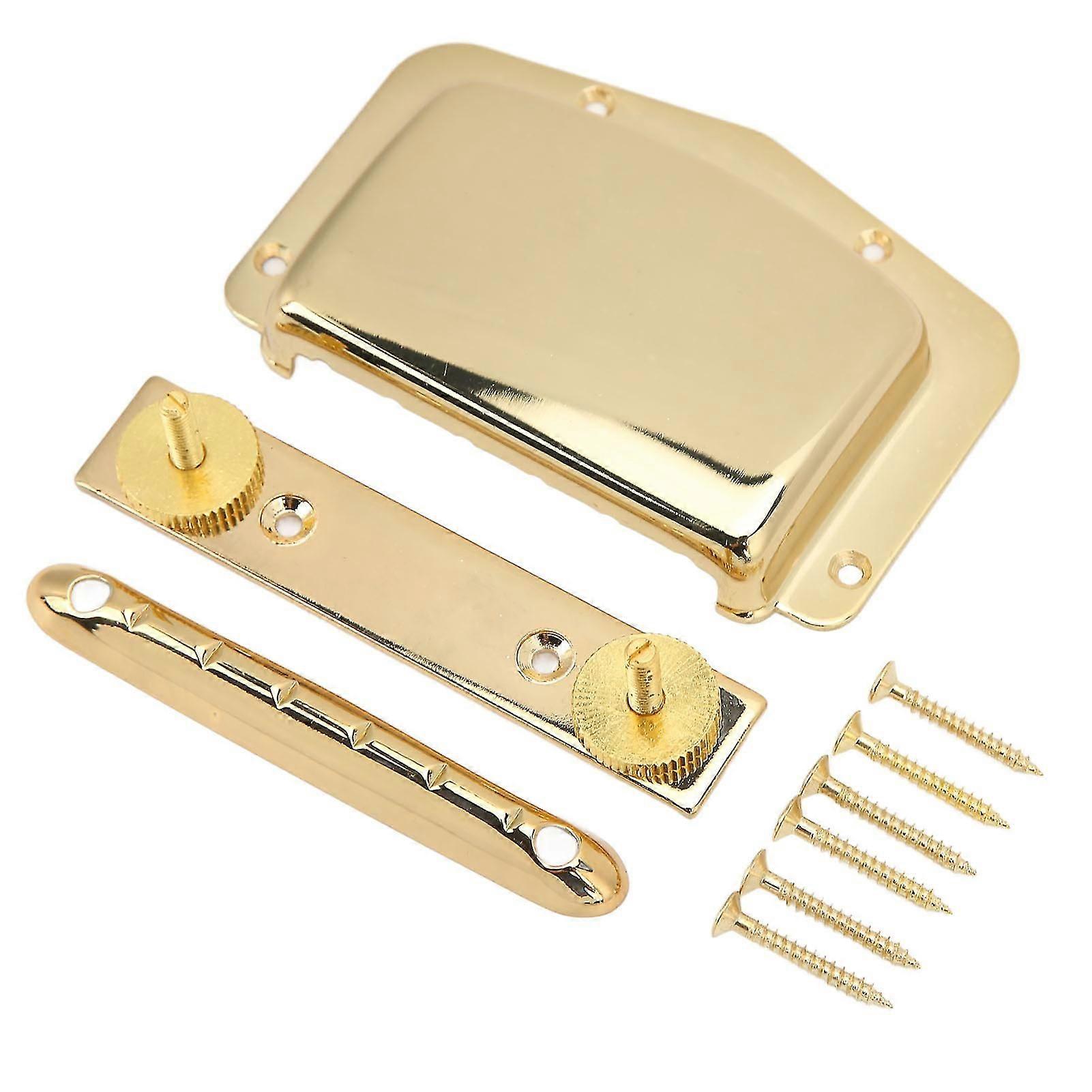 2024 Guitar Bridge Set Adjustable Fixed Type Electric Guitar Bridge Pulling String Board String Bridge Cover