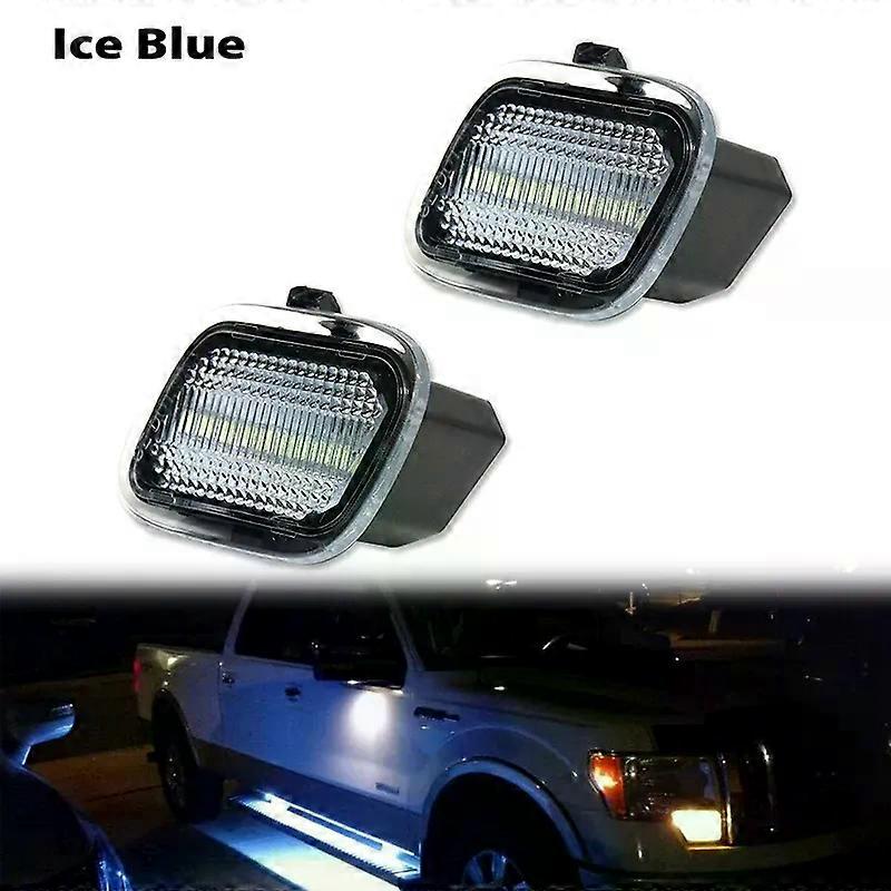 Applies to 2pc Under Side Mirror Puddle Lights Compatible With For 2017-2022 Ford F-Series F-150 F-250 F-350 F-450 Tow Mirror Puddle Lights