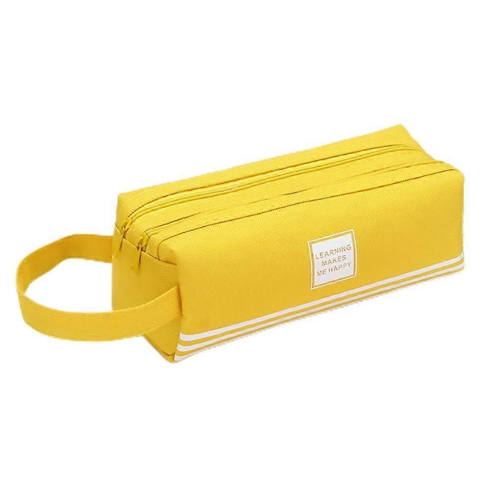 Large Pen Case for Office Supplies | Durable, Multi-Compartment Design, Ideal for Teens and Adults, Black Color
