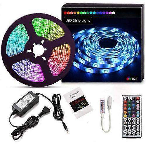 LED Strip Light Kit 16.4ft/5m Flexible Color Changing RF Remote Led Lights Strips 5050 RGB - perfect for christmas decoration