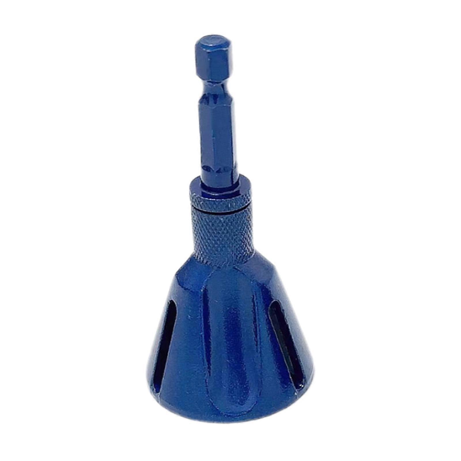 Deburring Chamfer Tool Hex Shank Deburr Drill Bit External Burr Removal for Metal Rod Bolt Pipe for 5-25mm/3-20mm Blue