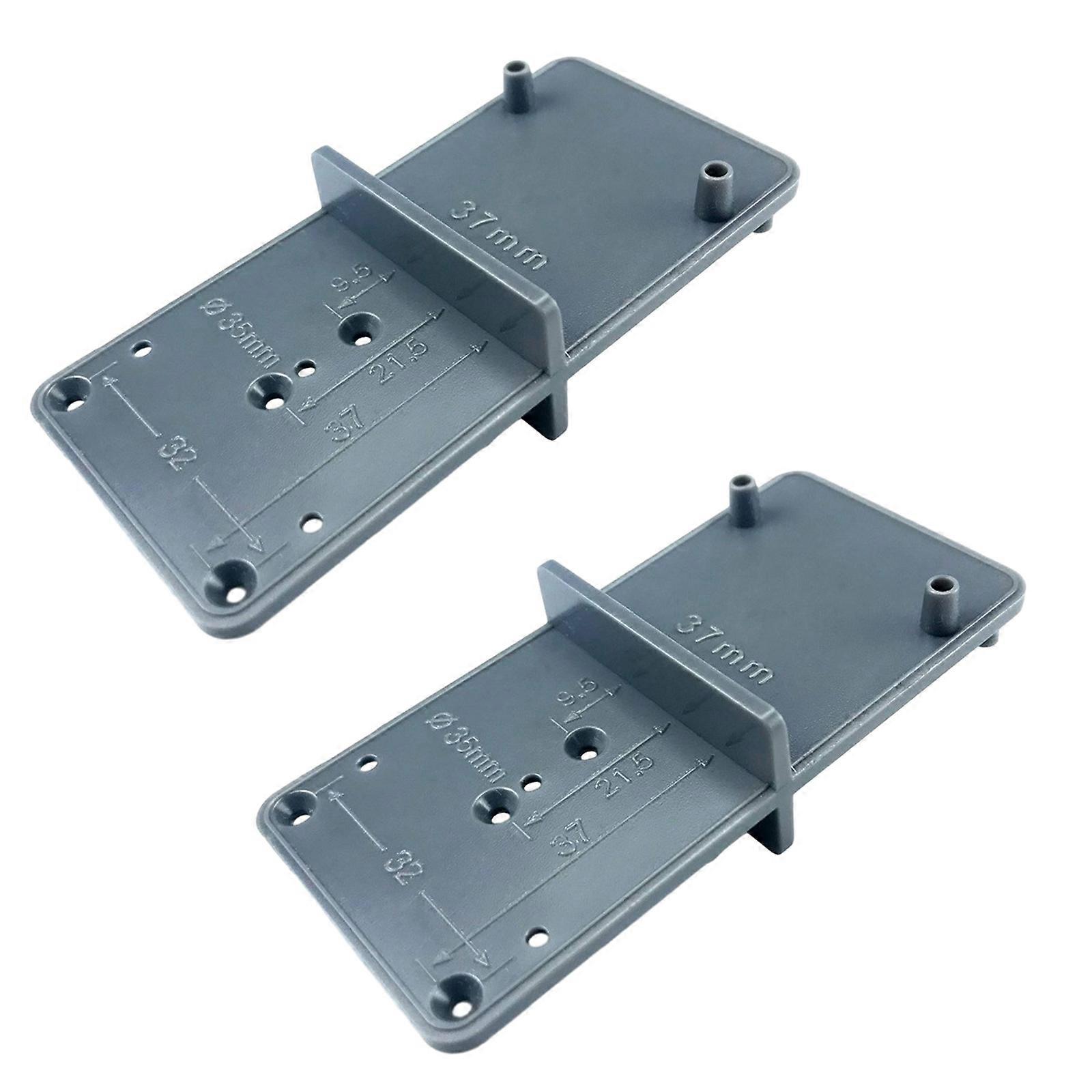 35mm 40mm Hinge Jig Drill Bits Sets Concealed Hinge Jig Drill Bit Guide Door Hinge Boring Jig Hole Saw Cutter Hinge Jig  grey