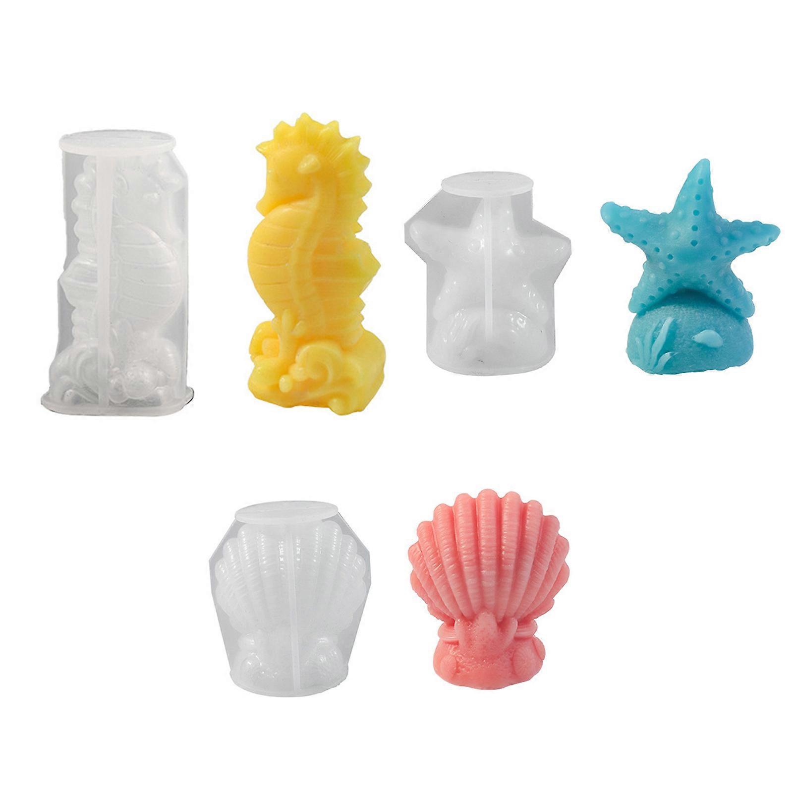 Multipurpose Large Conch Sturdy Silicone Squeeze Mold for Tool Chocolate Candy Cake Soap Crafting Home Decoration