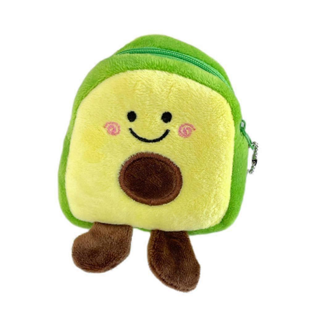 Avocado Coin Purse Fruit Backpack Shaped Zero Money Bag Data Cable Bag