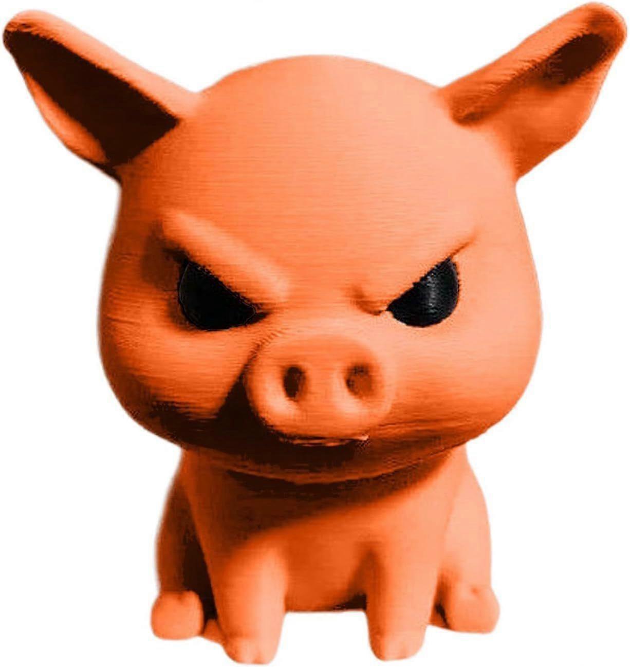 Raging Pigs Angry Pig Decorative Statue, Pig Art Miniature Ornaments, Desktop Bookshelf Bedroom Home Decor
