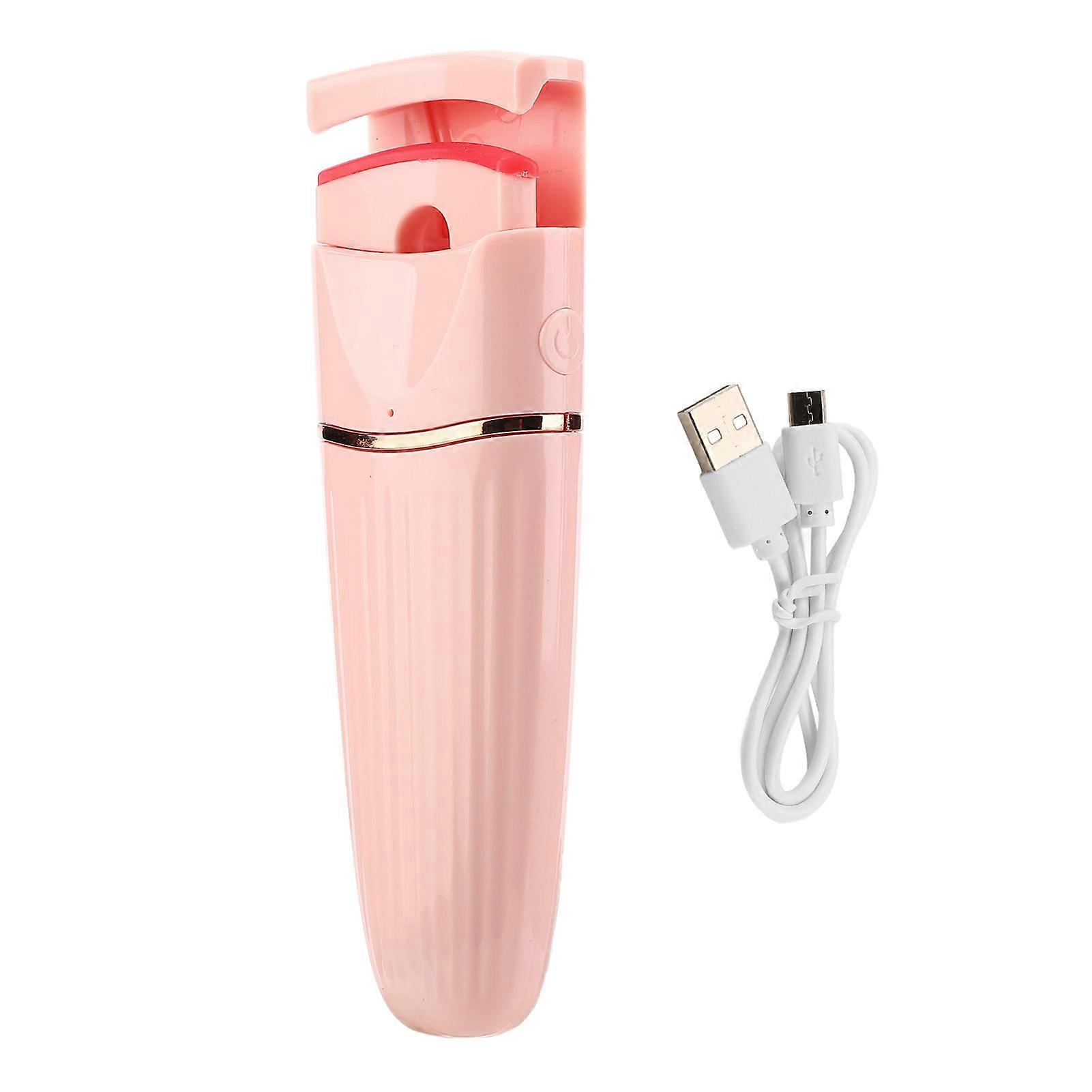 Fast Heating Safe Easy Control 24 Hours Long Lasting USB Charging Heated Lash Curler for Eyelash