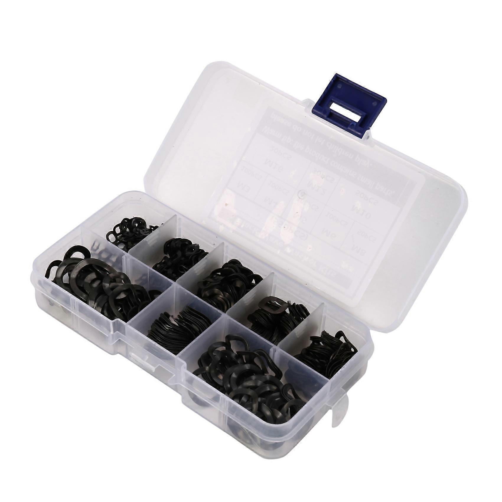 Black Steel Ring Washers 65MN Kits-M3 M5 M6 M8 M10 M12 M16 550 Pcs