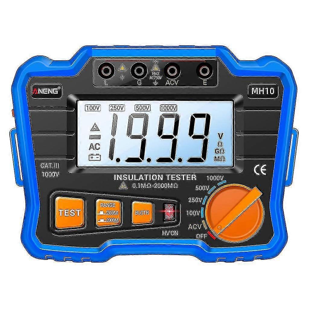 Digital Insulation Resistance Tester Megger Megohm Meter 100/250/500/1000v