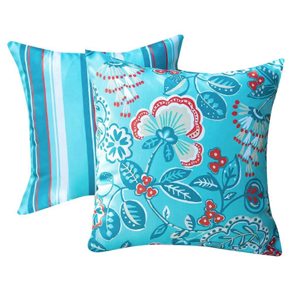 عبوة من 2 غطاء وسادة خارجي مقاوم للماء مقاس 18 × 18 غطاء مربع