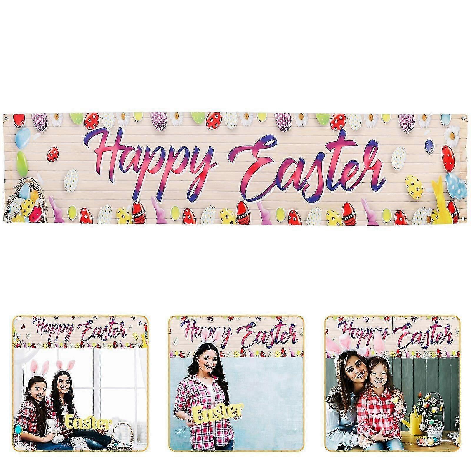 Easter Theme Banner Easter Decoration Happy Easter Banner Easter Day Banner Party Decor