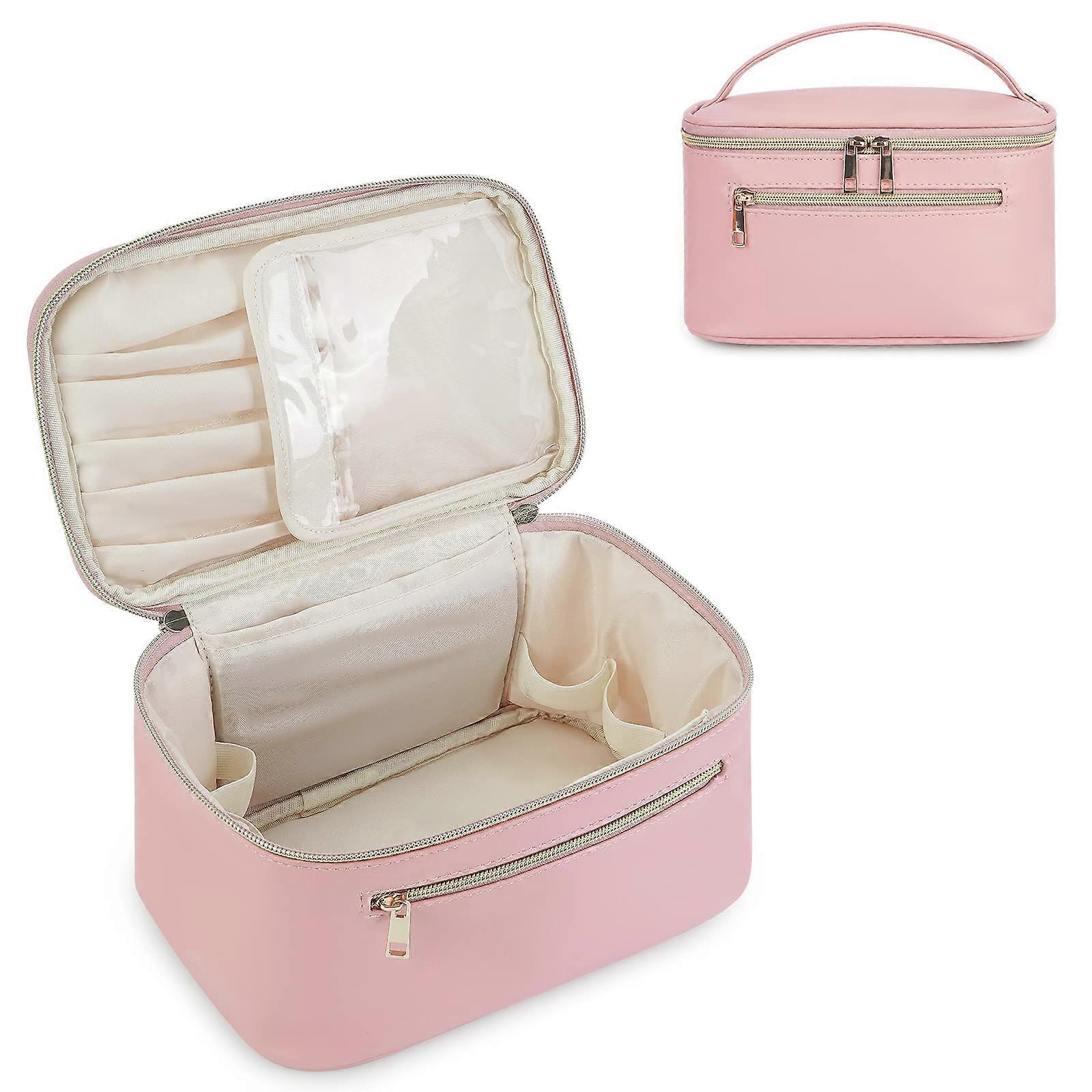 Makeup Bag for Travel - Large Cosmetic Organizer with Multiple Compartments, Waterproof Material, and Stylish Design
