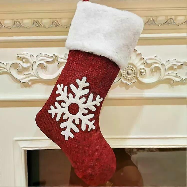 Christmas Stocking Pendant-Embroidered Candy Gift Bag by