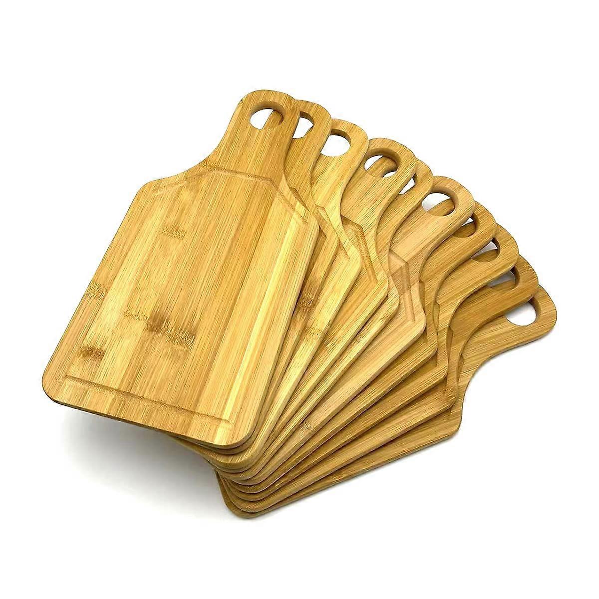 10 Set Plain Bamboo Paddle Cutting Board for Engraving Purpose Handle 16' x 10'
