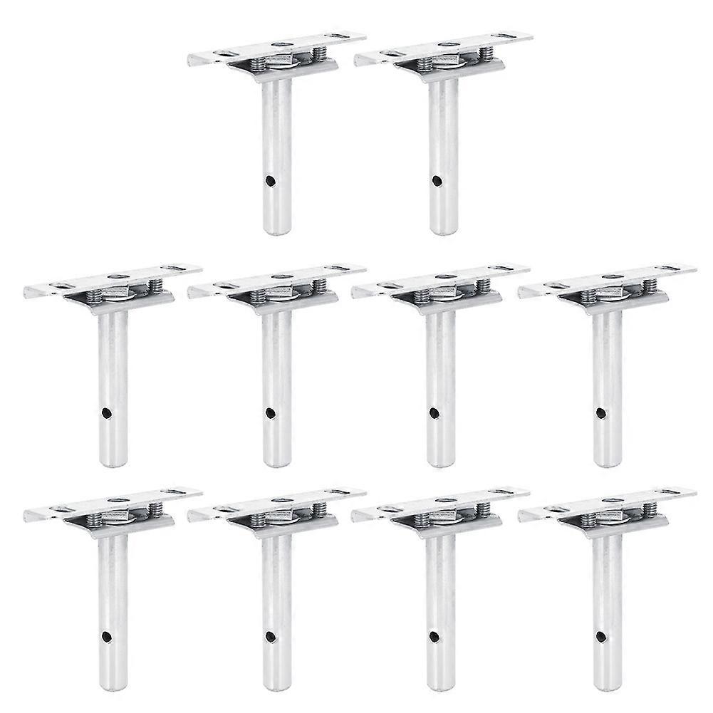 10pcs 3in Floating Shelf Support Bracket Concealed Mounting Plate for Wall Bookshelf