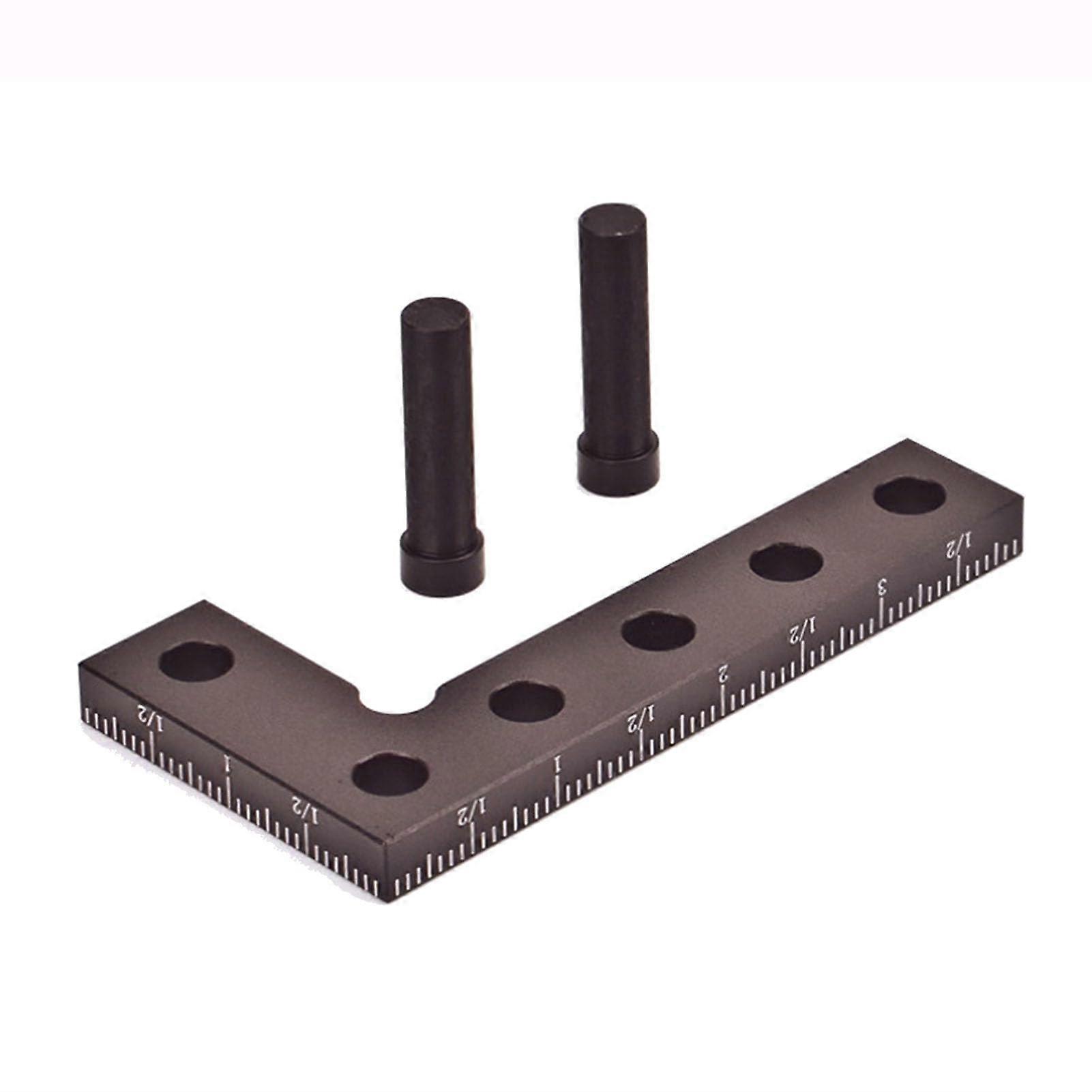 90 Degree Woodworking Square, Aluminum Positioning Ruler, Marking Center Finder