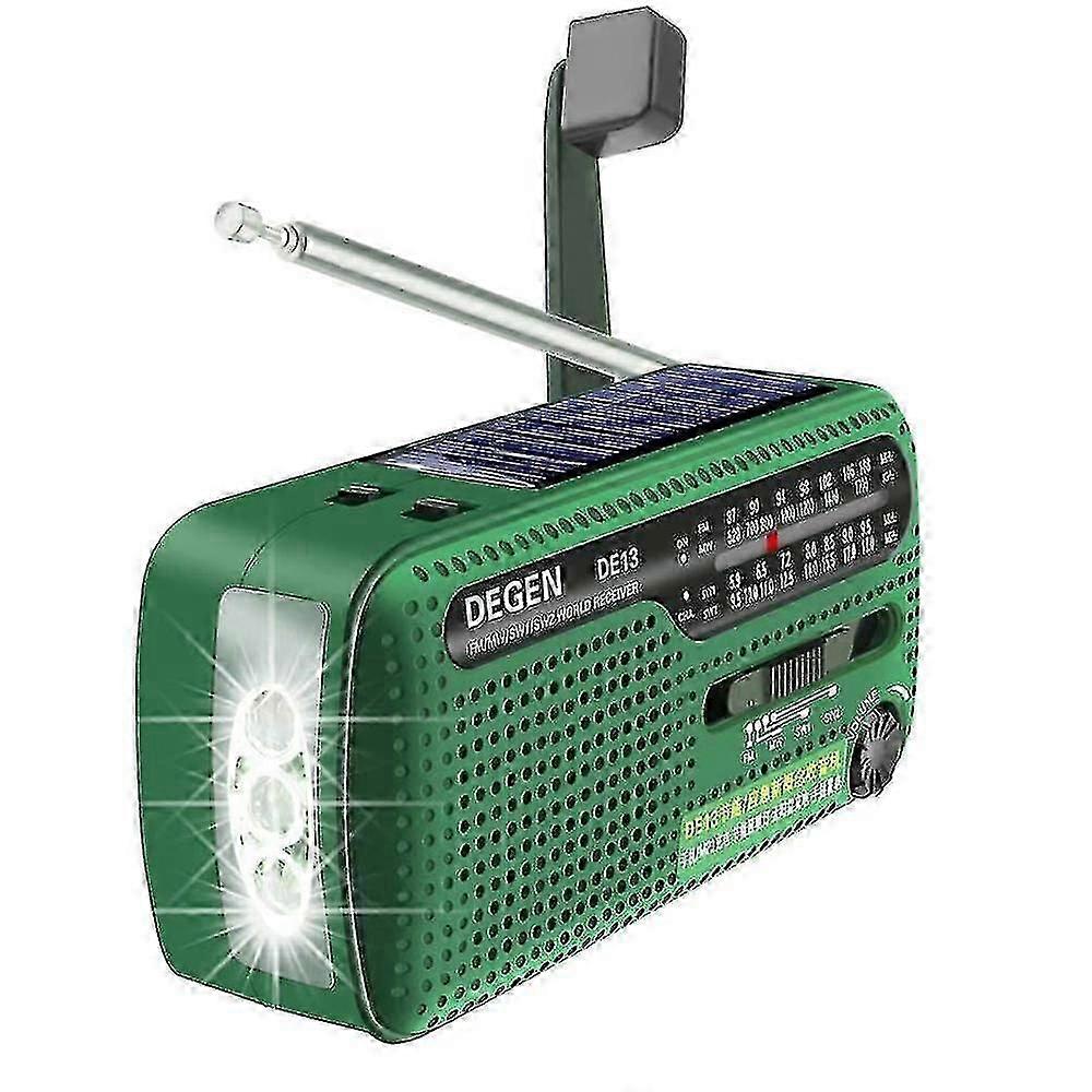 Crank Solar Radio Degen De13 Fm Am Sw Receiver Crank Dynamo Radio With Mobile Phone Charger Flashlight Tw