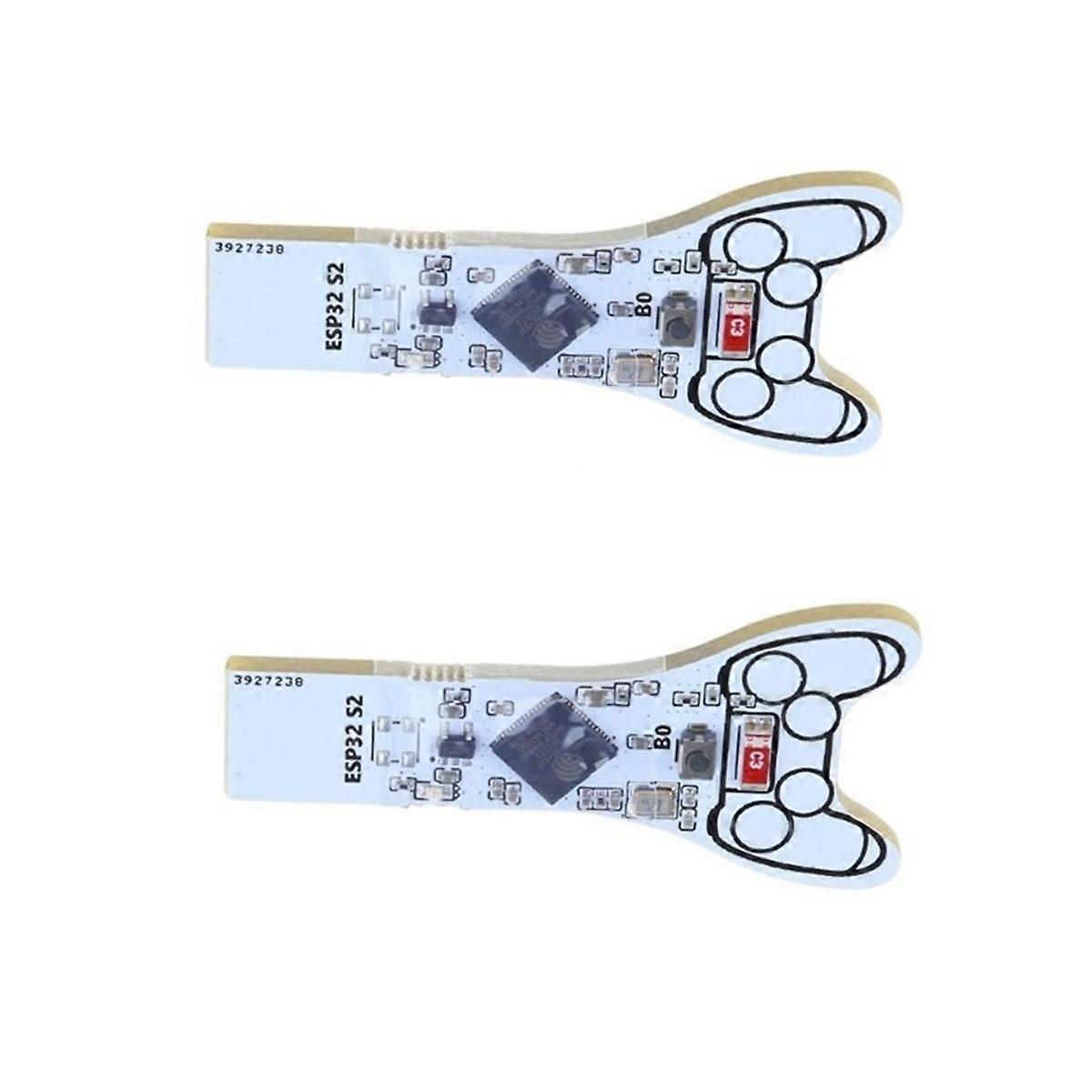 2Pcs ESP32 S2 Key No Plugging Easy Use Write Software Development Board Built-in U Disk for 9.0.0