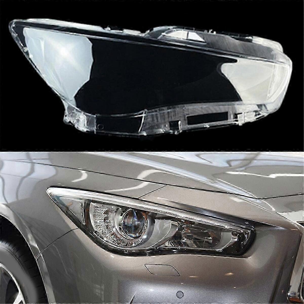 Front Headlamp Lens Cover For Infiniti Q50 2014-2021