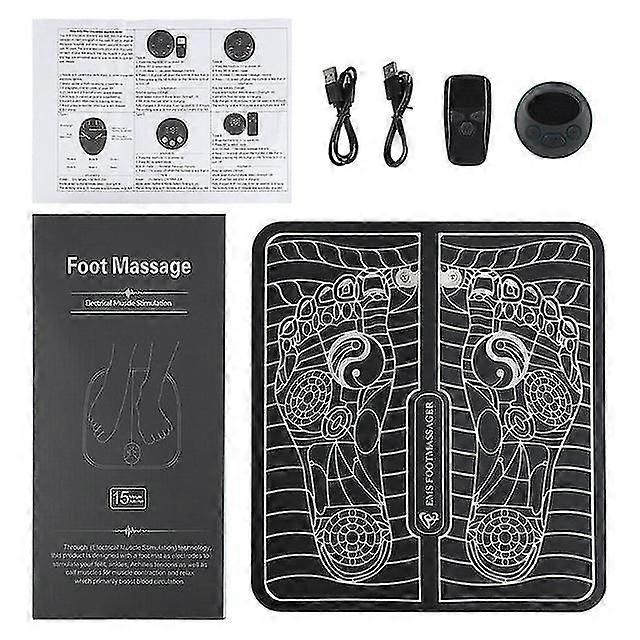 Remote Ems Fuß Massar Pad Puls Physiapy Mikrostrom Elektrische Füße Massa Matte Stimulator lindern Schmerzen