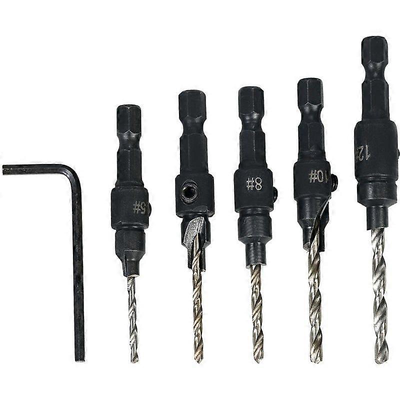 Drill Bit, Hole Opener Kit for Woodworking, 5Pcs