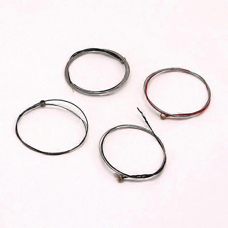 4pcs Violin Strings Set Universal Violin String Diy Assembly Parts 1/4 Size Violins Musical Instrument Accessories Violin Repair Kit