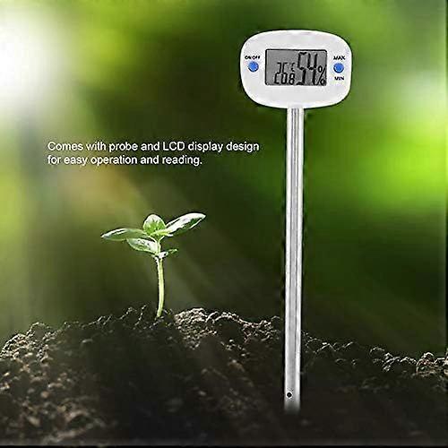 TA290 Digital Soil Hygrometer, Meter Temperature Tester with Single Probe for Gardening Farming