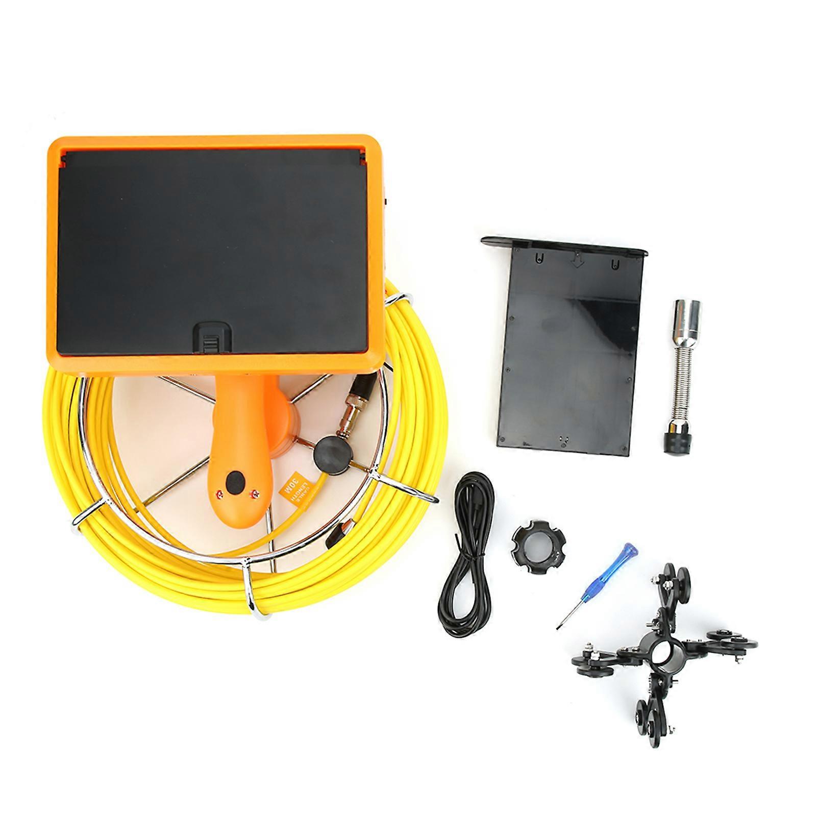 1080P Handheld Endoscope Camera 7" LCD WiFi Waterproof 50m Cable