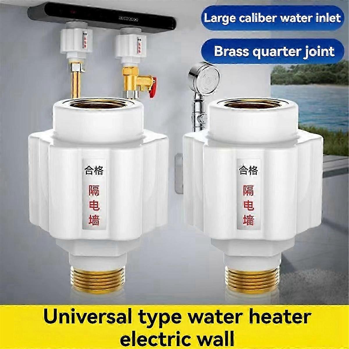 6 adet beyaz [Kalınlaşmış bakır dişler] Elektrikli su ısıtıcı anti-elektrikli duvar Ev tipi su ısıtıcı