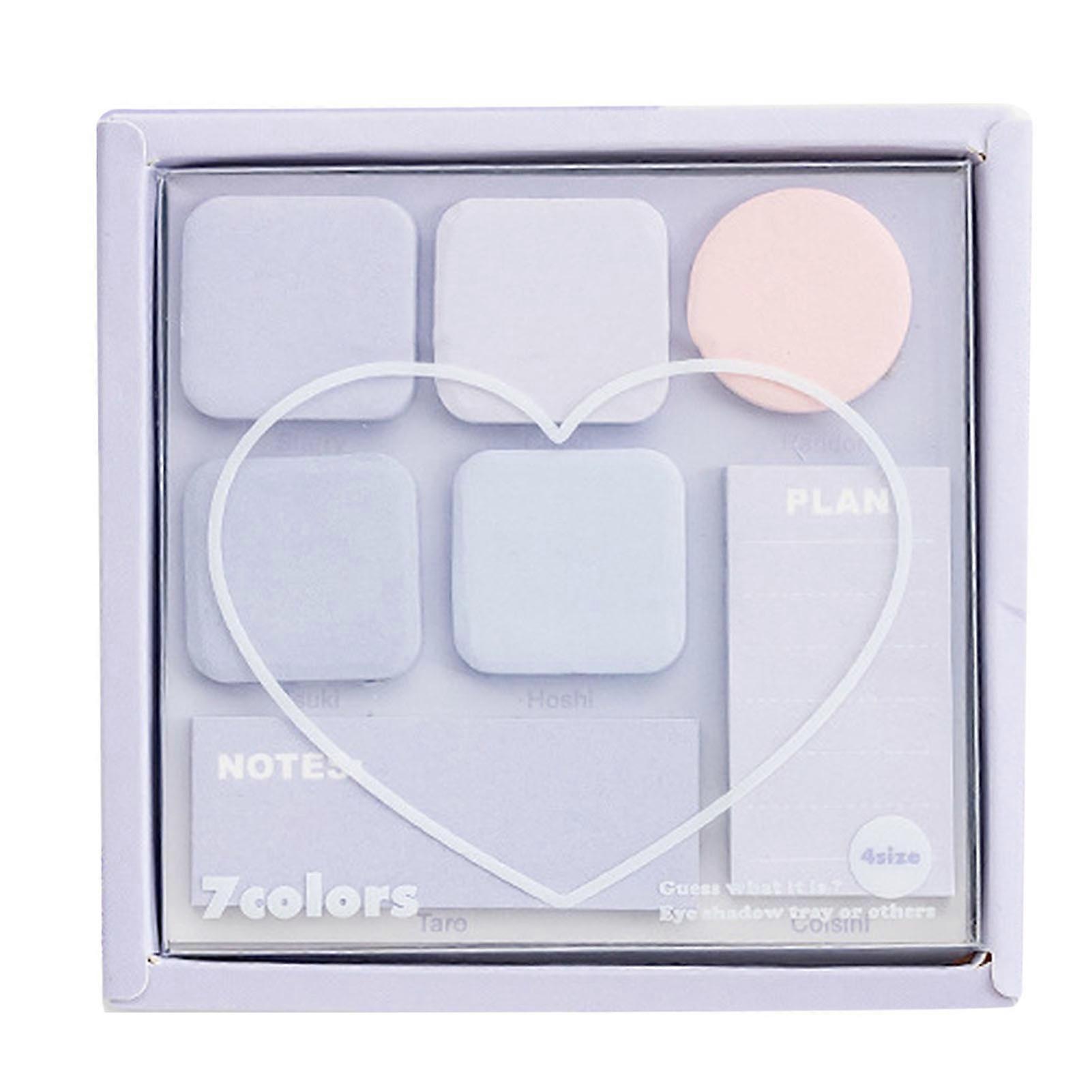 Mini Pastel Sticky Notes Colored Paper Eyeshadow Palette Self Stick Pads for Searching and Comparing