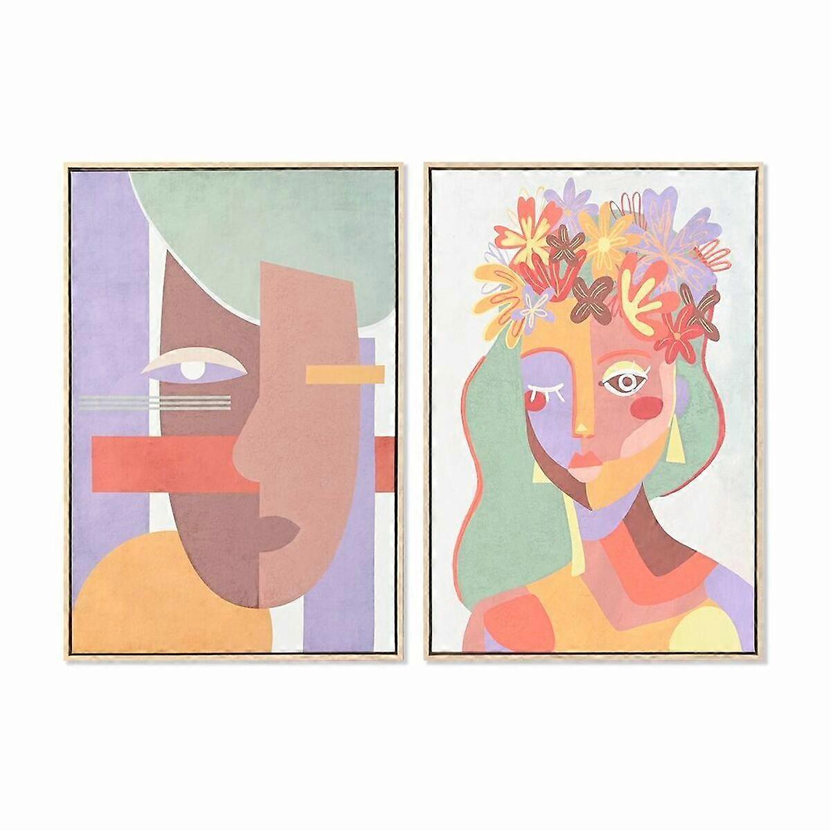 Canvas DKD Home Decor polystyrene canvas 63 x 4 x 93 cm