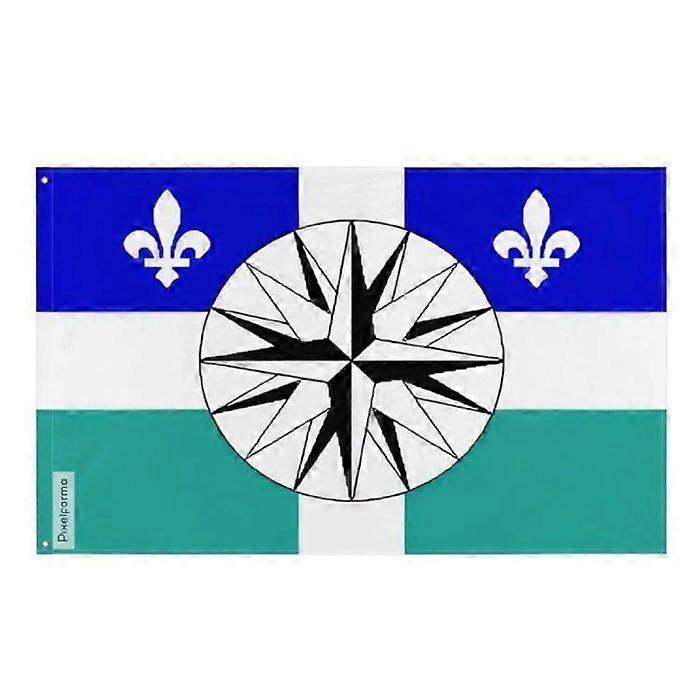 Flag - Gaspésie–Îles-de-la-Madeleine - 192 x 288 cm - Polyester - Double-sided printing - Iron eyelets