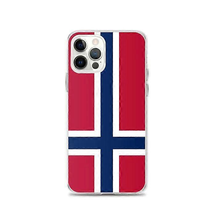 iPhone Case - Bouvet Island Flag - Flexible - Multicolor - TPU - Compatible with iPhone 12 Pro