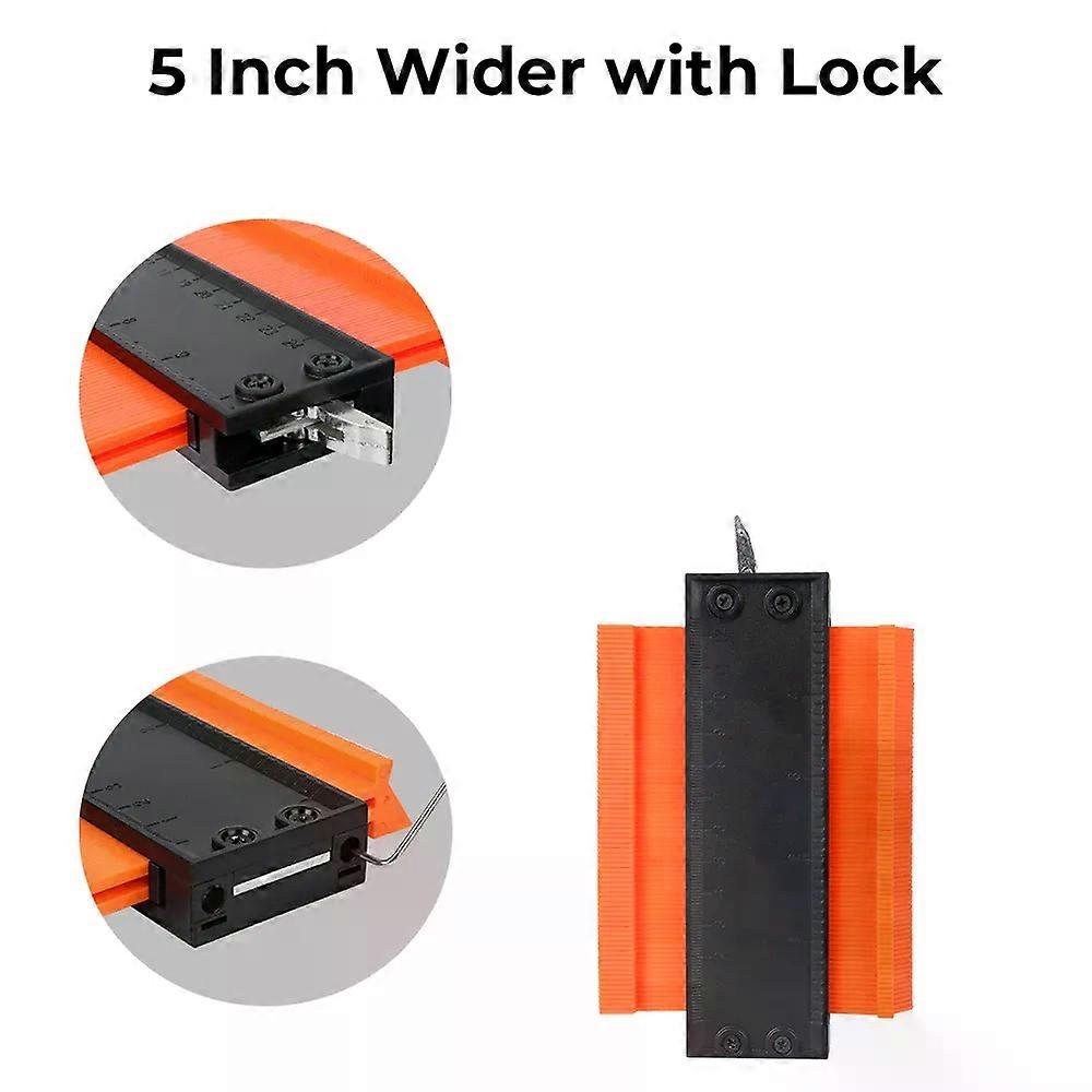 Laminate Tiles Meethulp Gauge Alloy Edge Shaping Wood Measure Ruler Adjustable Lock Contour Gauge Profile Duplicator Tool