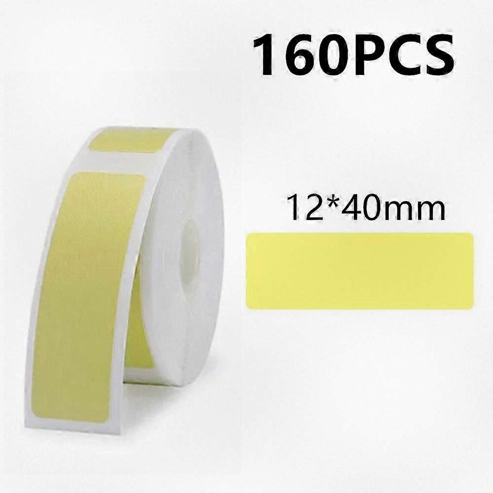 160PCS/Roll Thermal Label Printing Paper Compatible with Certain Printers 12 X 40mm Labeling Tape