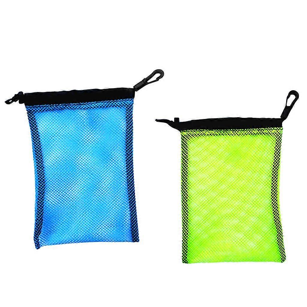 Gul 2st Resa Camping Utomhus Mesh Stuff Säck