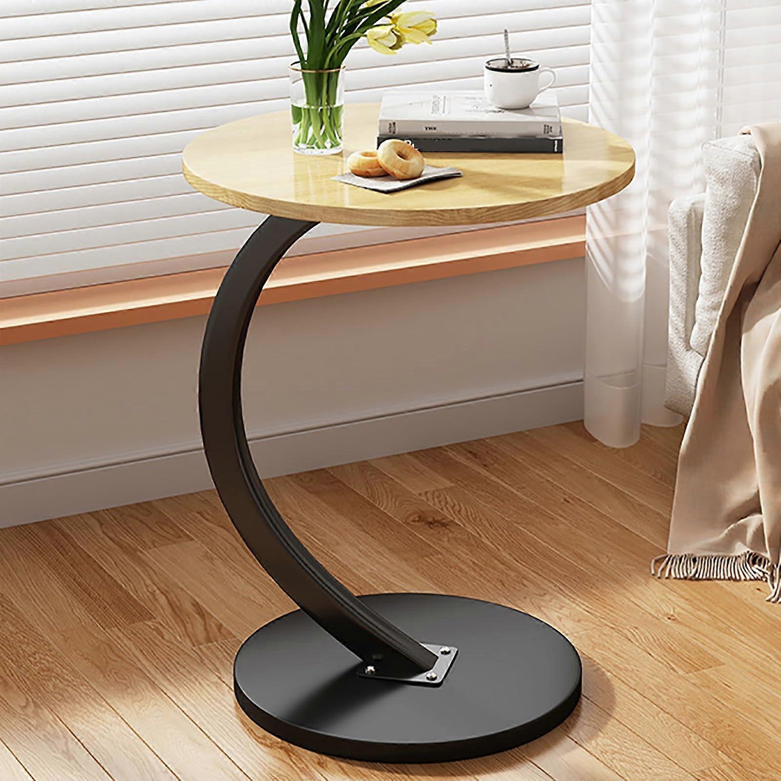 منضدة صغيرة مستديرة ، طاولة جانبية أريكة بتصميم Cshaped ، طاولة قهوة حديثة (Col