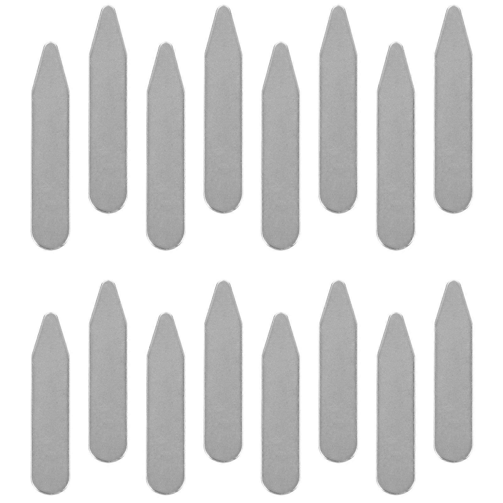 16pcs Stainless Steel Collar Stays for Men – Durable Suit Accessories to Keep Dress Shirt Collars Crisp and Professional for Work, Interviews, and