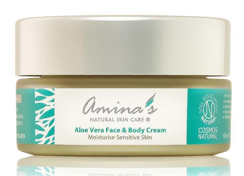 Amina's Natural Skincare 芦荟面部和身体霜日常保湿霜 120ml